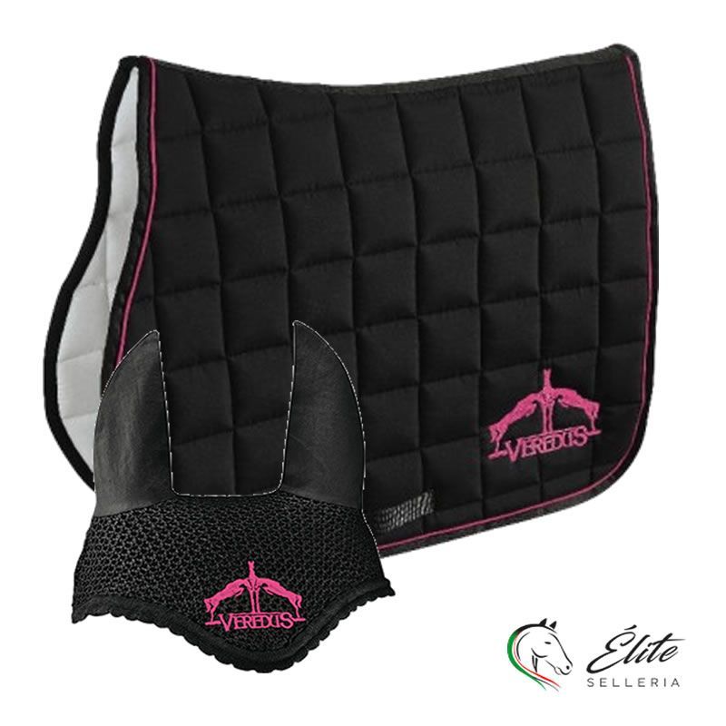 Vendita online SOTTOSELLA MICROFIBRA DA SALTO CON CUFFIA - Selleria Élite del cavallo - Palermo - Sicilia- Italia