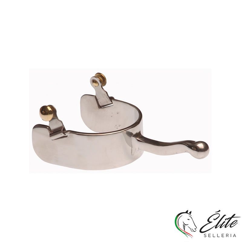 SPERONI WESTERN INOX LARGHI PALLINA