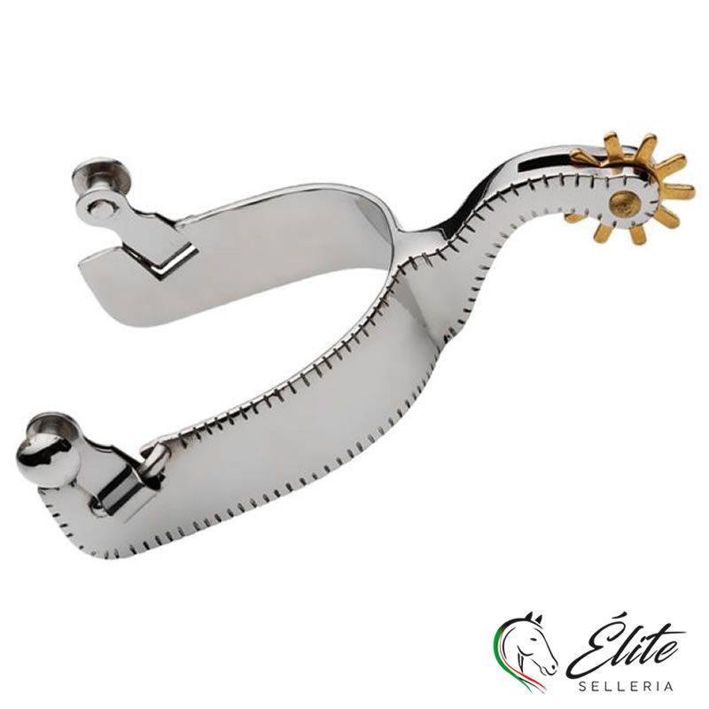 SPERONI WESTERN IN ACCIAIO LAVORATO