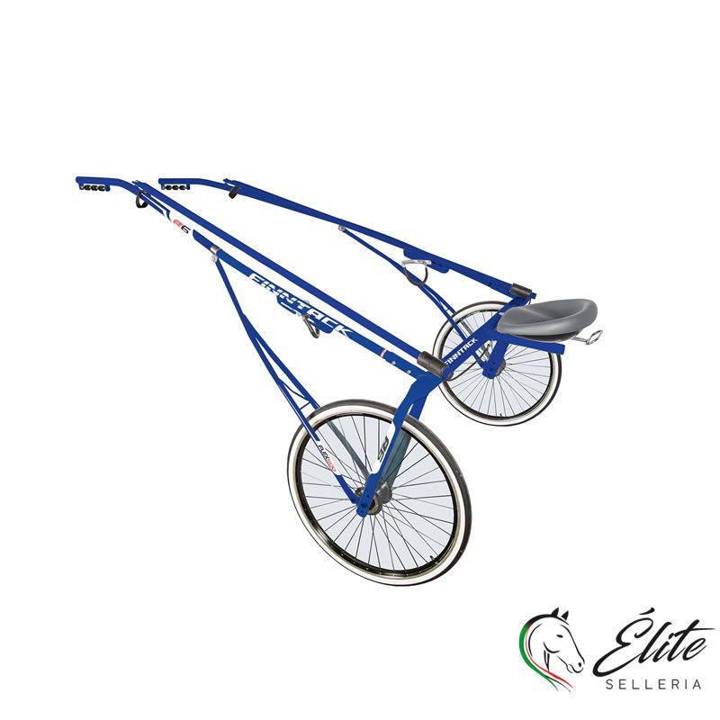 SULKY FINNTACK R6 QH BLU CON ASSI IN ACCIAIO SENZA RUOTE