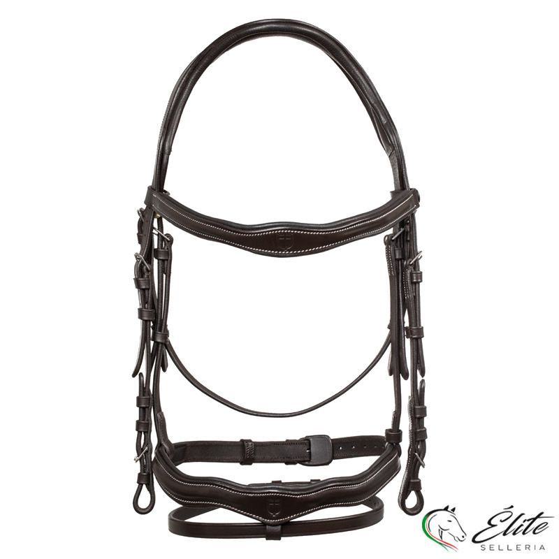 TESTIERA ANATOMICA EQUESTRO MARRONE