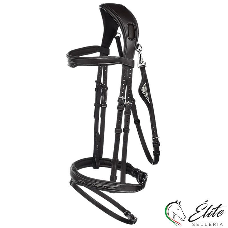 TESTIERA ANATOMICA READY TO RIDE JUMPING NERA