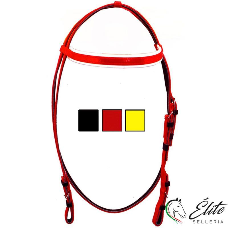 TESTIERA GALOPPO DA CORSA IN PVC