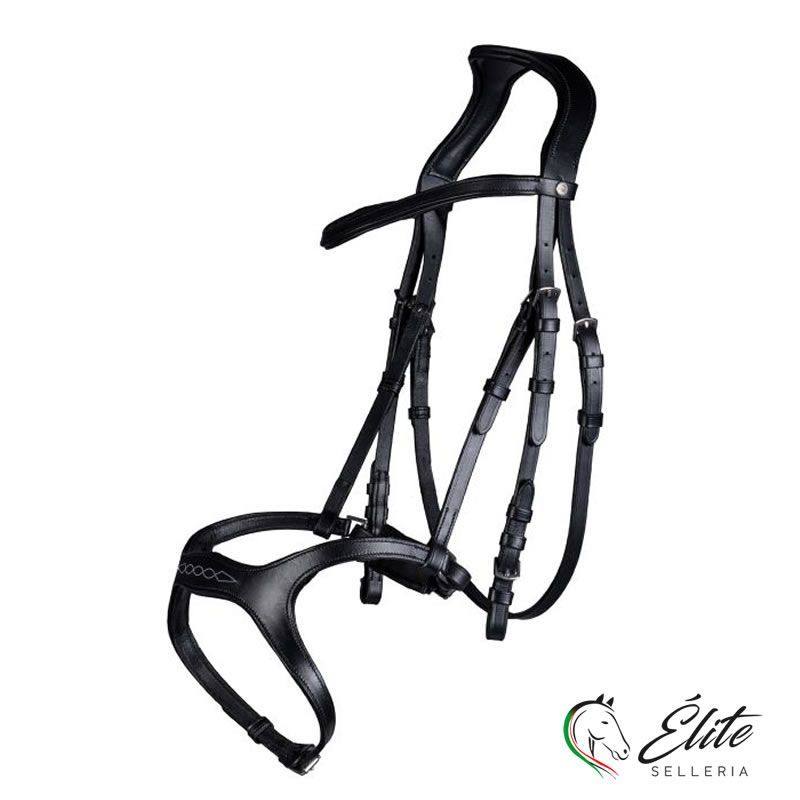 SPECIALE ATTREZZATURA CAVALLO Prestige FR-E142 - Testiera classica black -  Private Sport Shop