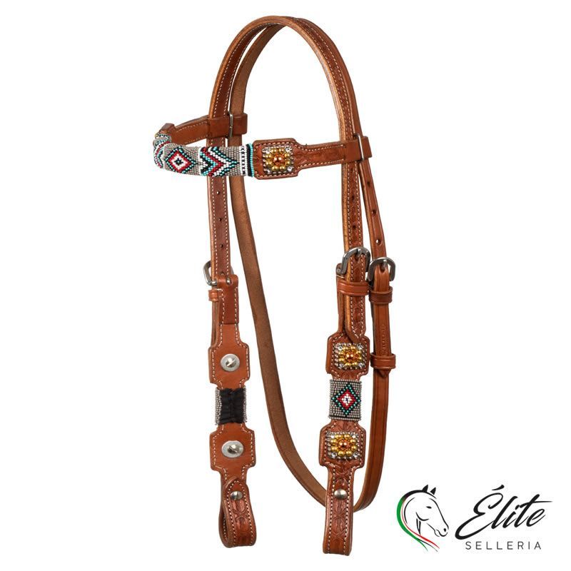 BRIGLIA CON DECORAZIONI IN PERLINE NAVAJO