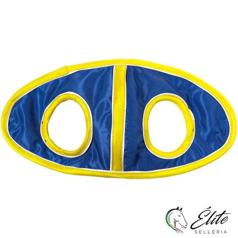 Trotto, Cuffini e Papaline - vendita online PAPALINA CAVALLO BLU/GIALLA - marca: Finntack - Selleria Élite del cavallo - Palermo - Sicilia- Italia