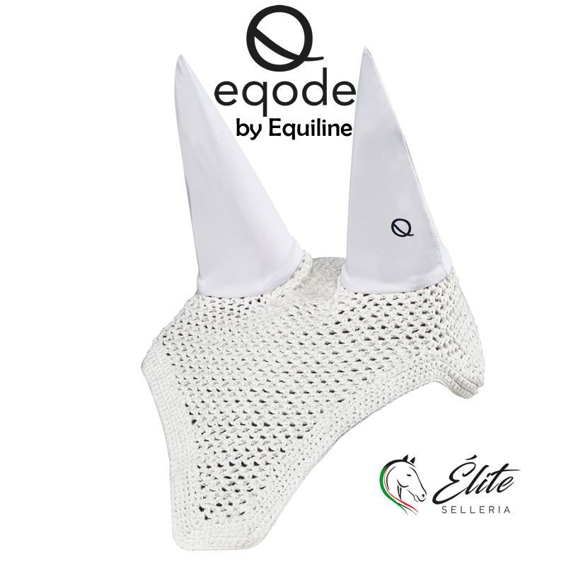 Monta inglese, Sottosella e Cuffiette, Cuffiette - vendita online Cuffia eqode by equiline bianca - marca: Equode - Selleria Élite del cavallo - Palermo - Sicilia- Italia