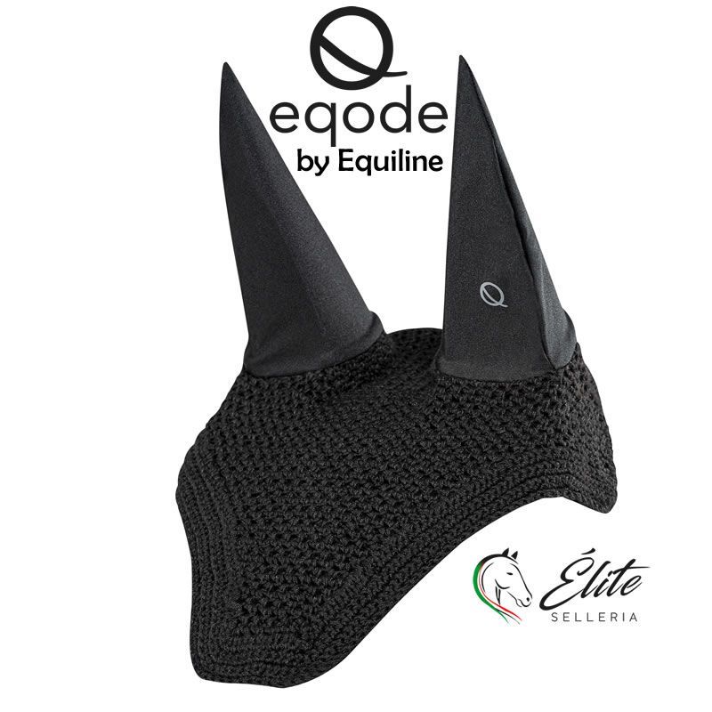 Monta inglese, Sottosella e Cuffiette, Cuffiette - vendita online Cuffia eqode by equiline nera - marca: Equode - Selleria Élite del cavallo - Palermo - Sicilia- Italia