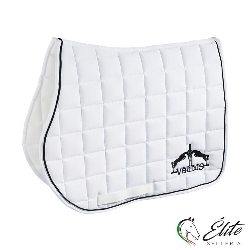 SADDLECLOTH MICROFIBER JUMPING BIANCO BORDO-LOGO NERO
