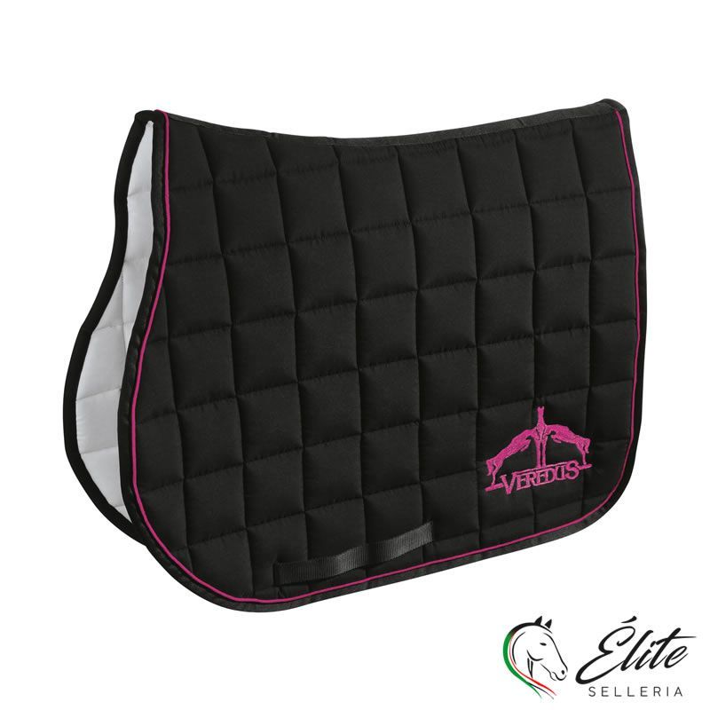 SADDLECLOTH MICROFIBER JUMPING NERO BORDO-LOGO FUCSIA